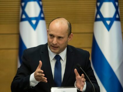 JERUSALEM, ISRAEL - JUNE 13: In coming Israeli Prime Minister Naftali Bennett attends the