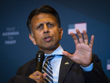 Bobby Jindal, former governor of Louisiana, speaks during the America First Policy Institu