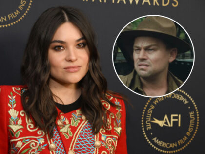 (INSET: Leondaro DiCaprio in "Killers of the Flower Moon") Devery Jacobs attends the AFI A