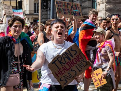 Thousands of people take part in the Pride in London parade on 1 July 2023 in London, Unit