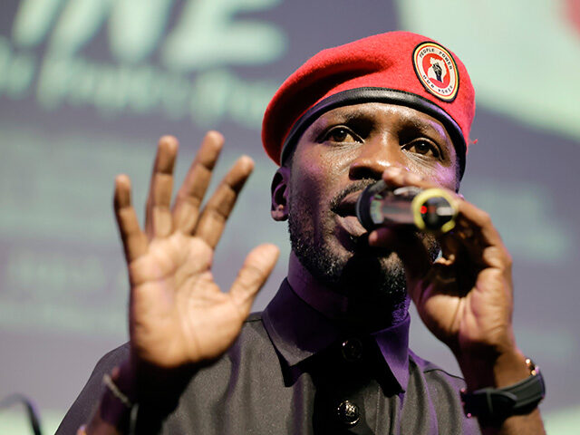 Bobi Wine performs onstage at the Los Angeles premiere of National Geographic Documentary