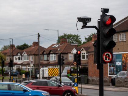 A vandalized surveillance camera in the newly expanded Ultra Low Emission Zone (ULEZ) in the Bexleyheath district of London, UK, on Tuesday, Aug. 29, 2023. Every driver in London, as of Tuesday, is now subject to strict pollution rules, completing one of the world's most ambitious vehicle emissions policies and …