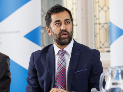 First Minister Humza Yousaf at the Inveraray Parish Church during a visit to Inveraray as the Scottish Government's travelling cabinet programme continues. Picture date: Monday October 2, 2023. (Photo by Steve Welch/PA Images via Getty Images)