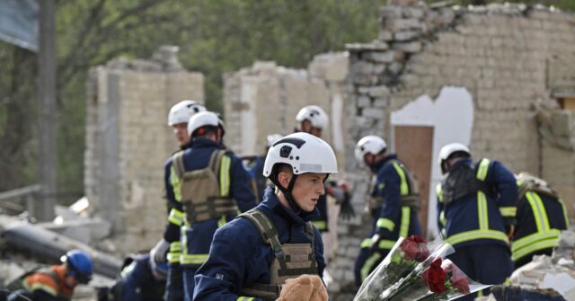 Village in Ukraine Decimated as Precision Missile Strikes Funeral