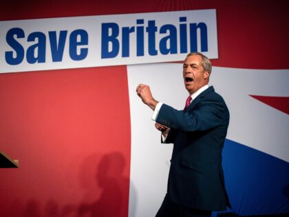 LONDON, ENGLAND - OCTOBER 7: Founding member and former Reform Party leader, Nigel Farage,