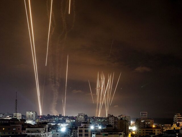 DITORS NOTE: Graphic content / A salvo of rockets is fired by Palestinian militants from Gaza City toward Israel on October 7, 2023. At least 70 people were reported killed in Israel, while Gaza authorities released a death toll of 198 in the bloodiest escalation in the wider conflict since …