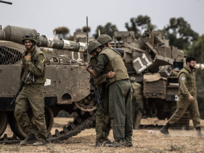 SDEROT, ISRAEL - OCTOBER 09: Israeli forces increase security measures at the Gaza border