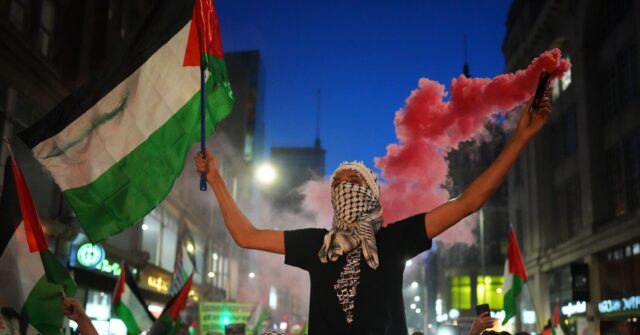 'Allah hu Akbar!' Pro-Palestine Activists Rally at Israeli Embassy in London