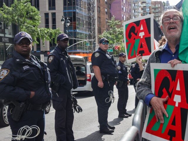 New York Police Department (NYPD) takes strict security measures as Pro-Palestinian and pr