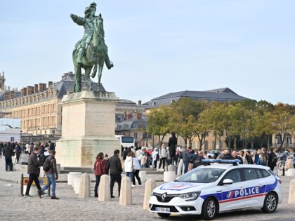 VERSAILLES, FRANCE - OCTOBER 17: French police take security measures at the Palace of Ver