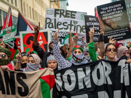 Antisemitism - NEW YORK, UNITED STATES - 2023/10/28: Thousands of protesters demanding a c