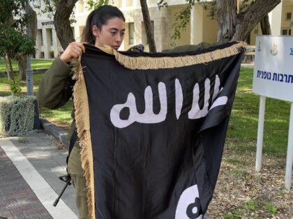 IDF with ISIS flag (Joel Pollak / Breitbart News)