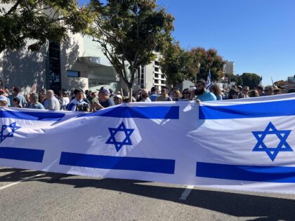 Israel march start (Joel Pollak / Breitbart)
