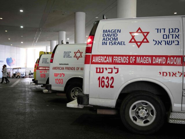 Israeli ambulances (Chen Junqing/Xinhua via Getty)