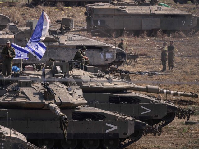 Israeli tanks (Leon Neal / Getty)