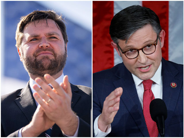 DELAWARE, OH - APRIL 23: J.D. Vance, a Republican candidate for U.S. Senate in Ohio, arrives onstage during a rally hosted by former President Donald Trump at the Delaware County Fairgrounds on April 23, 2022 in Delaware, Ohio. Last week, Trump announced his endorsement of J.D. Vance in the Ohio …