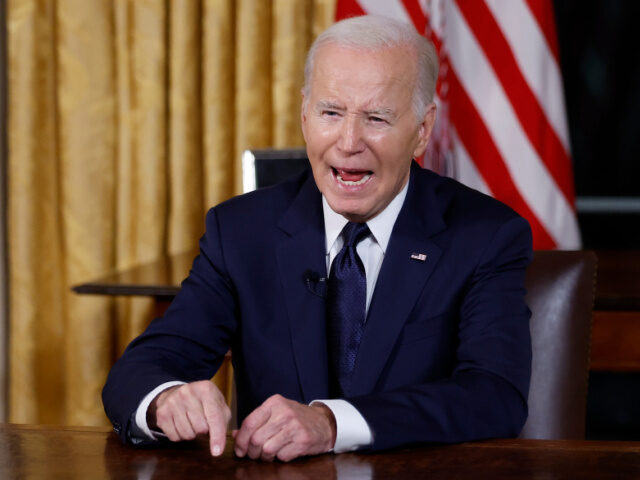Israel - US President Joe Biden delivers a prime-time address to the nation in the Oval Of