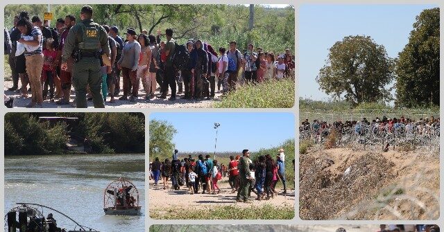 Exclusive Photos 169 Migrants In Single Group Cross Into Texas Border 0587