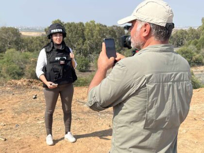 Repoter and cameraman Sderot