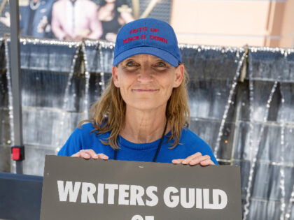 LOS ANGELES, CALIFORNIA - JULY 27: Writers Guild of America West President Meredith Stiehm