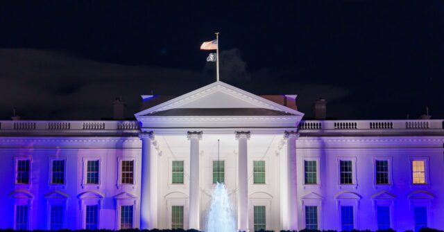 White House Lights Up in Blue and White in Solidarity with Israel