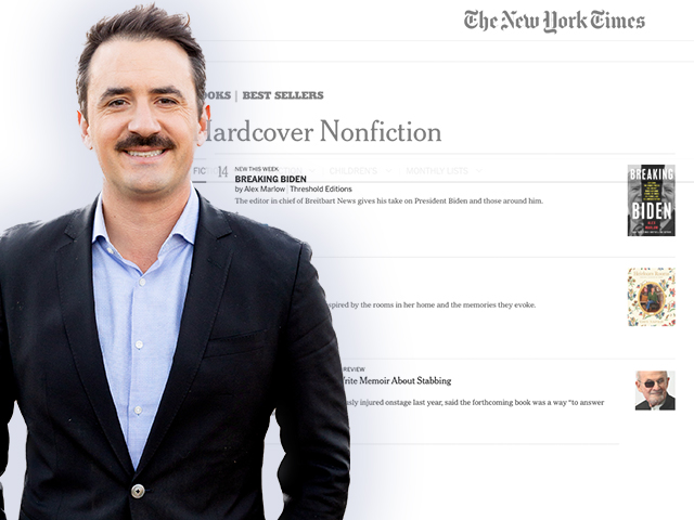 Alex Marlow's Bombshell Book 'Breaking Biden' Lands on New York Times' Best Sellers List - Vimarsana News