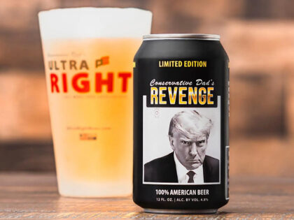 A special edition beer can with former President Donald Trump’s famous mugshot reportedl