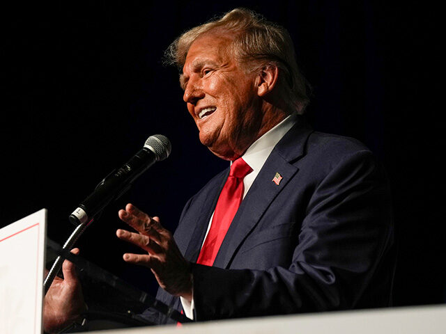 Republican presidential candidate former President Donald Trump speaks Wednesday, Oct. 11,