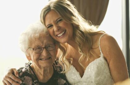 A grandmother had the time of her life when she took on a special role at her granddaughte