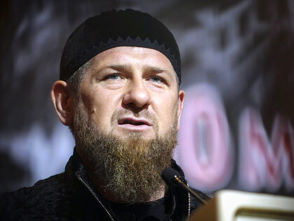 In this Friday, May 10, 2019 file photo, Chechnya's regional leader Ramzan Kadyrov sp