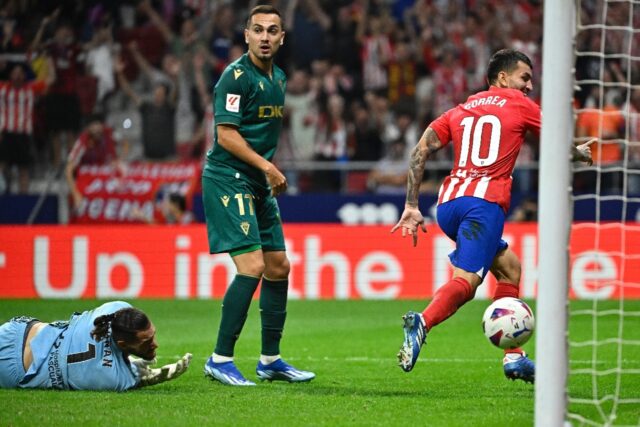 Angel Correa struck twice as Atletico Madrid came from behind to beat Cadiz and move fourt
