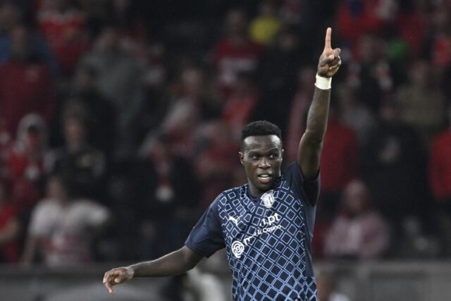 Braga forward Bruma celebrates after scoring a stunner to level the scores on Tuesday agai
