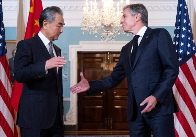 Chinese Foreign Minister Wang Yi met US Secretary of State Antony Blinken on Thursday, on