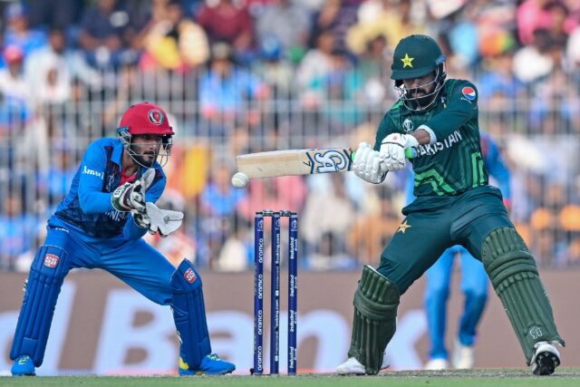 'Do-or-die' for Pakistan: Shadab Khan in action during the shock defeat to Afghanistan in
