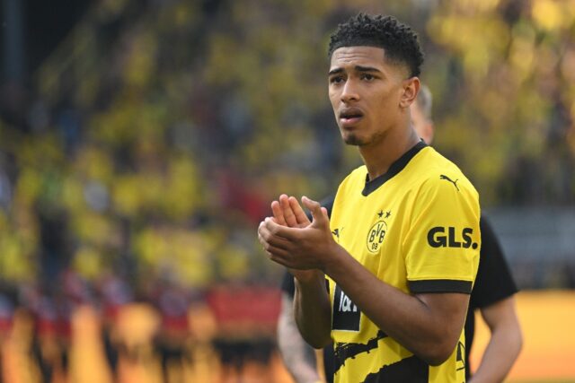 Former Dortmund midfielder Jude Bellingham after they lost the Bundesliga title on the fin