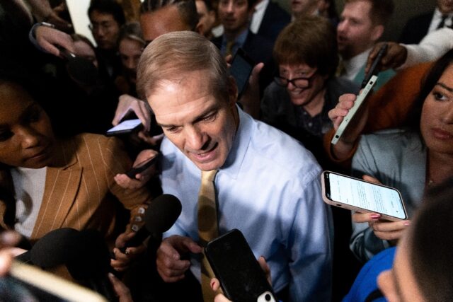 Jim Jordan, pictures at the US Capitol on October 13, 2023, has voiced confidence that he