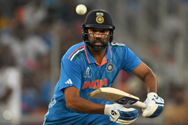 'Very laid back': India captain Rohit Sharma in action against Pakistan at Ahmedabad