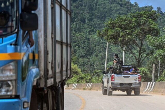 Myanmar's "AH1" highway runs through Karen state, home to a decades-old conflict between e