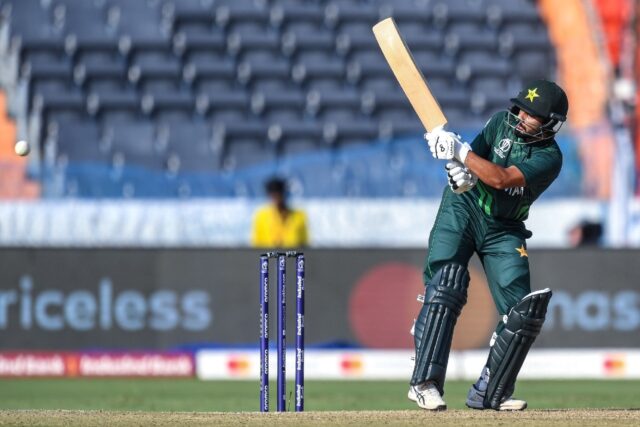 Man of the match performance: Pakistan's Saud Shakeel on his way to 68