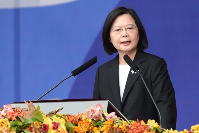 President Tsai Ing-wen vowed that Taiwan's people would remain 'free for generations to co