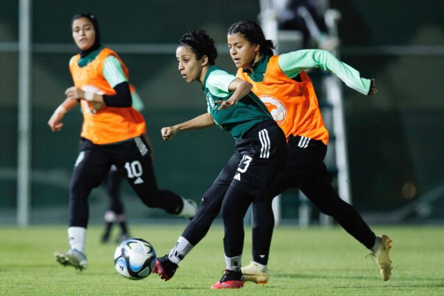Saudi women weren't allowed to attend football matches until January 2018, let alone play