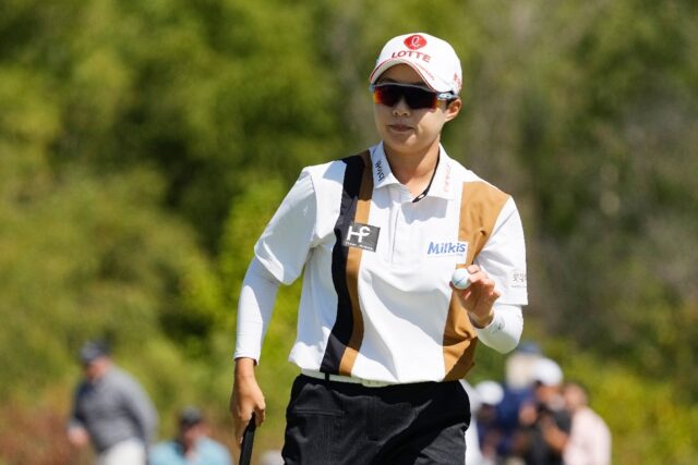 South Korea's Kim Hyo-joo fired a one-under par 70 to stretch her lead to five strokes aft