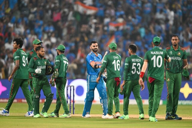'Special moment': Bangladesh players congratulate Virat Kohli after his century in Thursda