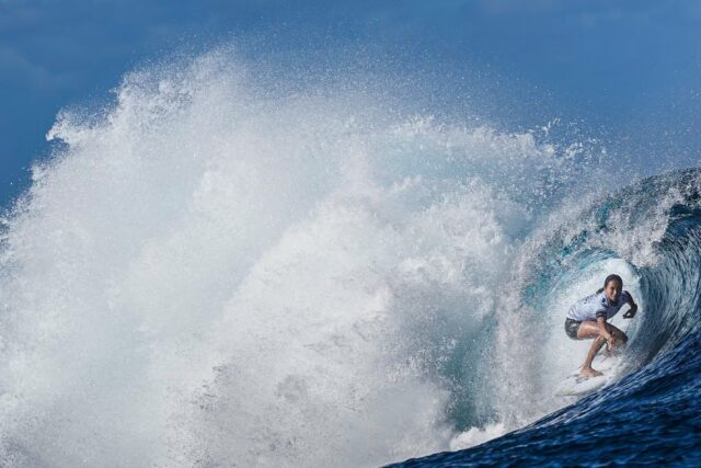 Teahupoo is one of the world's most famous surfing areas and the designated Olympic site