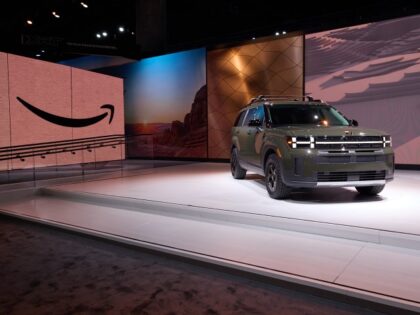 Amazon and Hyundai at the LA Auto Show (Photo: Business Wire)