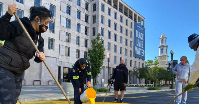 D.C. Spends $270K on Repainting BLM Plaza After Defunding Police