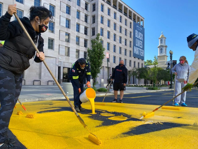 D.C. Spends $270K on Repainting BLM Plaza After Defunding Police
