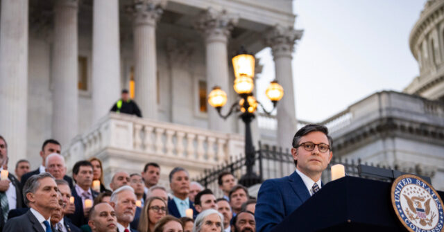 Speaker Johnson Leads Bipartisan Candlelight Vigil for Israeli Victims, Hostages