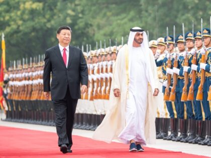 China's Xi and UAE's Sheikh Mohammed bin Zayed Al Nahyan