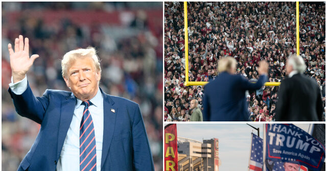 WATCH: Donald Trump Welcomed in South Carolina by Cheers, Chants of 'USA!'